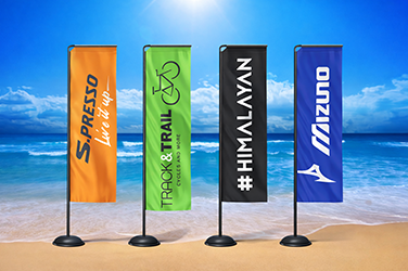 customized beach flag printing suppliers at wholesale price