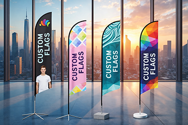 outdoor flag printing with heavy base in jubail